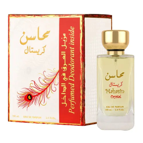 Mahasin Crystal EDP 100 ML + Perfume Spray 75 ML - Lattafa - (Inspirado en Eau Florale)