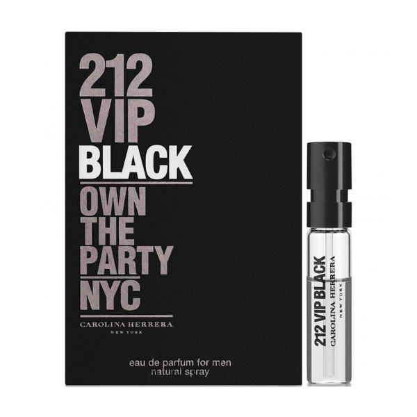 Perfume Carolina Herrera 212 VIP Black 1.5 ML Miniatura Hombre