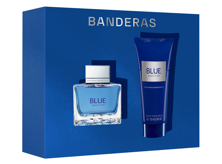 Set  Perfume Antonio Banderas Blue Seduction EDT 100 + 150 ML DEO  Hombre