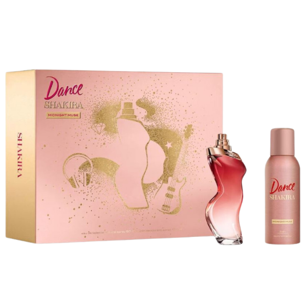 Set Perfume Shakira Dance Midnight Muse EDT 80 ML + DEO 150 ML Mujer