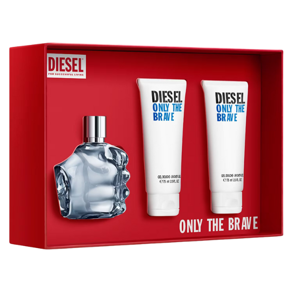 Set Perfume Diesel Only The Brave EDT 75ml+ 2 Gel De Ducha 75ml Hombre