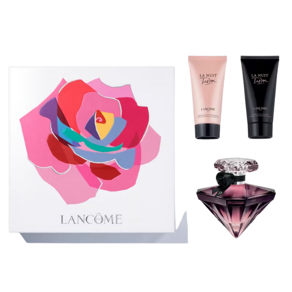 Perfume  lancome Set Tresor La Nuit EDP 50 ML + Body Lotion 50 ML + Shower Gel 50 ML