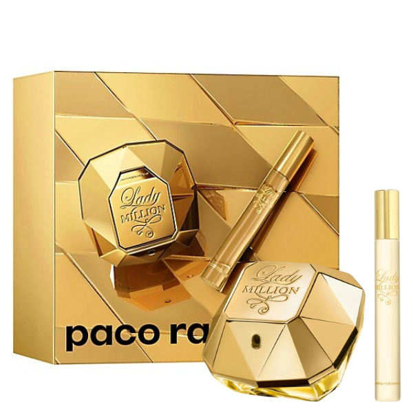 Perfume Paco Rabanne Set Lady Million EDP 50 ML + Travel Spray 10 ML Mujer