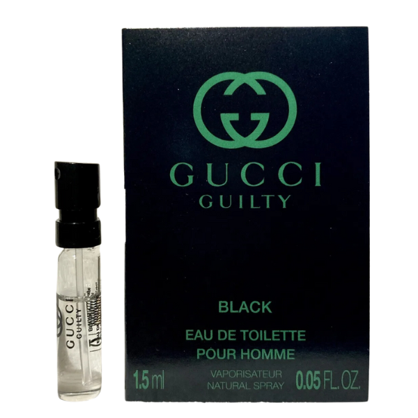 Perfume Miniaturas Gucci Guilty Black Pour Homme EDT 1,5 ML (Muestra) Hombre