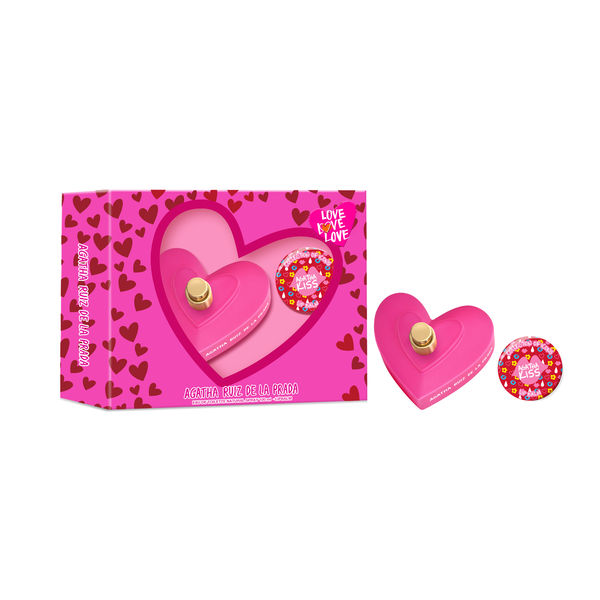 Set Perfume  Agatha Ruiz de la Prada Love Love Love EDT 80ML + Bálsamo Labial