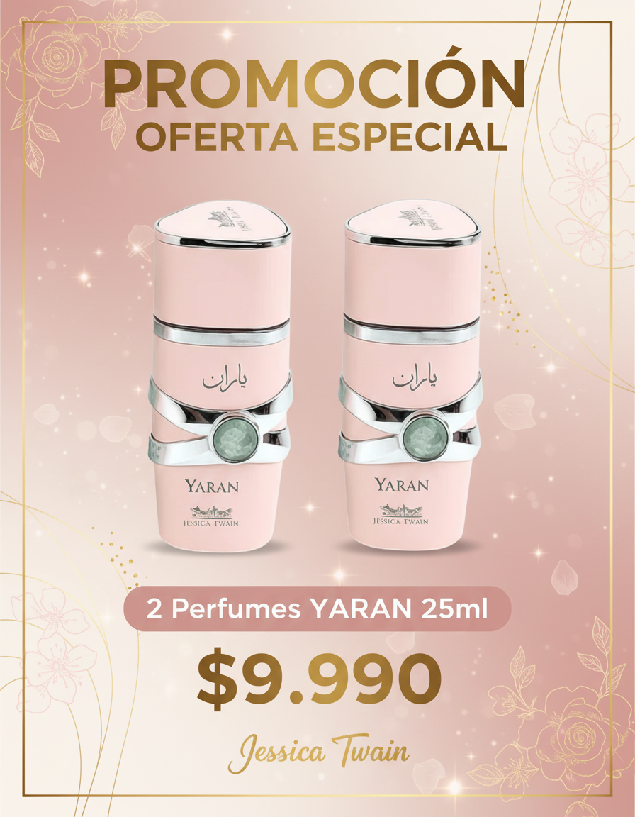 Perfume Yaran Eau de Parfum 25ml para mujer 2 por solo $9.990