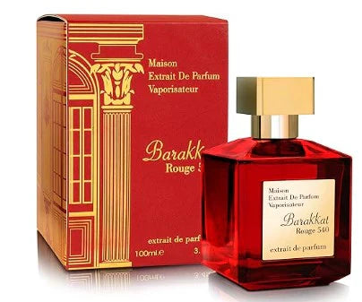 Perfume Fragrance World Barakkat Rouge 540 Maison Extrait de Parfum 100ml Unisex