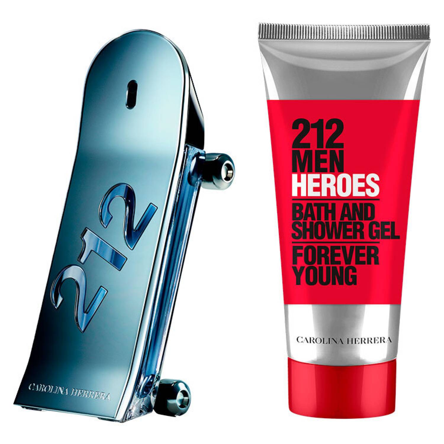 Set Carolina Herrera 212 Heroes EDT 90ml + Gel 100ml Hombre